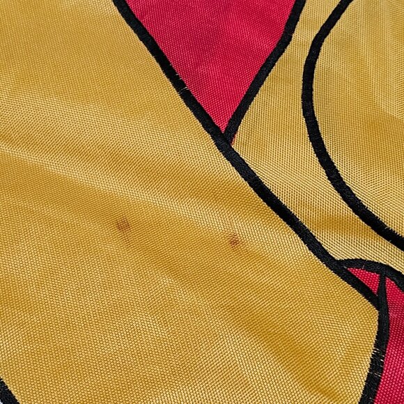 Christmas Winnie the Pooh with Candy Cane Yard Flag Banner 1997 Vintage Holiday - Picture 4 of 10